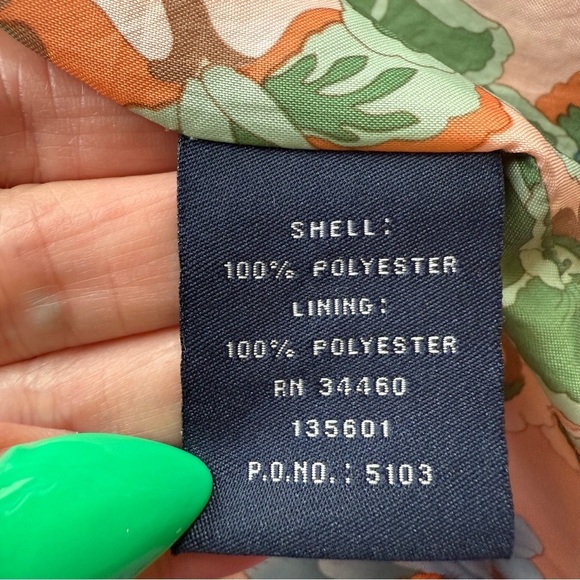 London Fog Light Tan Beige Zippered Jacket with Floral Lining Women’s XL - Picture 5 of 13